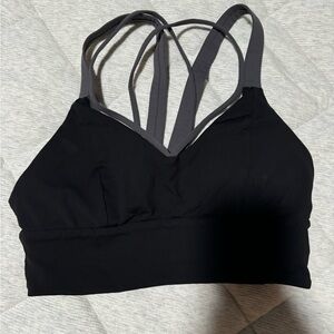 Lululemon Athletica Black and Gray Sports Bra Intimates